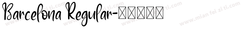 Barcelona Regular字体转换